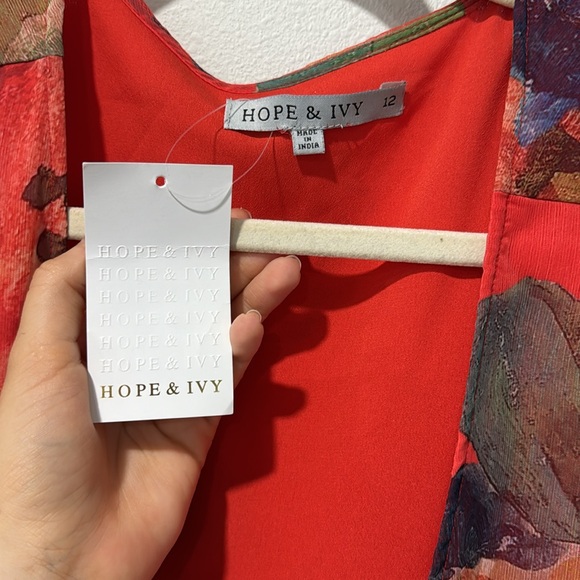 NWT Asos Hope and Ivory wrap midaxi dress in mixed floral , size 8 - Picture 4 of 6